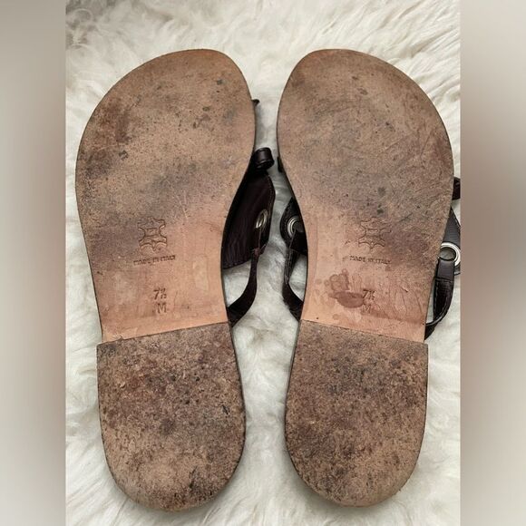 Michael Kors Toe Ring Thongs Leather Sandals 7.5 - Picture 5 of 7